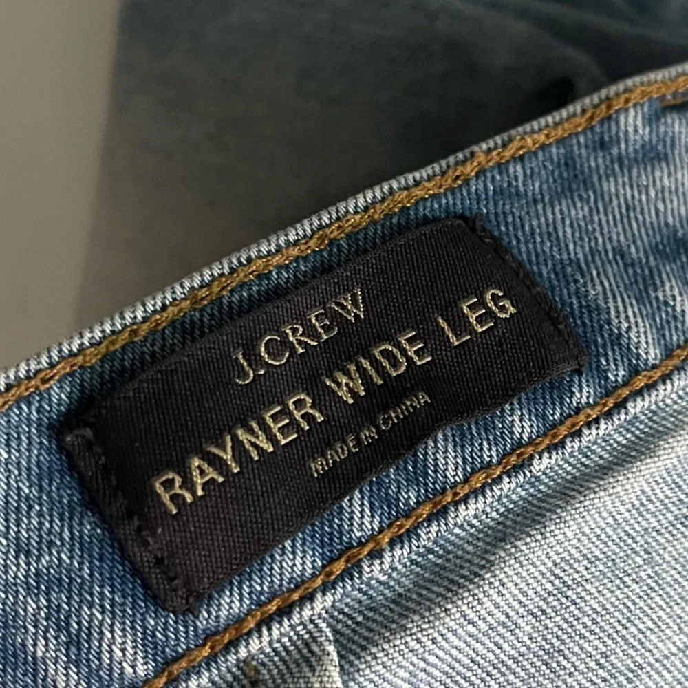 J. Crew • Raymer Wide Leg Light Wash Jeans